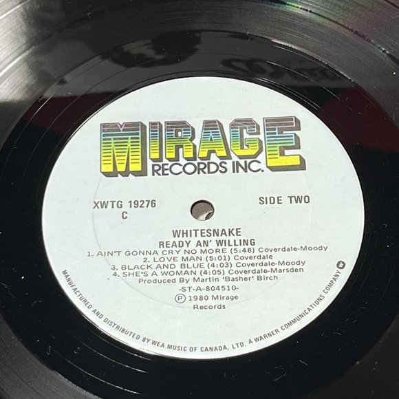 Whitesnake Vinyl. Ready and Willing. Canadian Release. 1980. V.G. Condition. - Picture 6 of 10